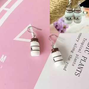 Milk bottle earrings